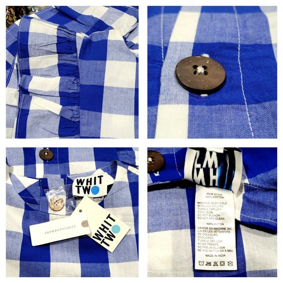 Anthropologie WHIT TWO Cascade Ruffled Blouse - Picture 14 of 15